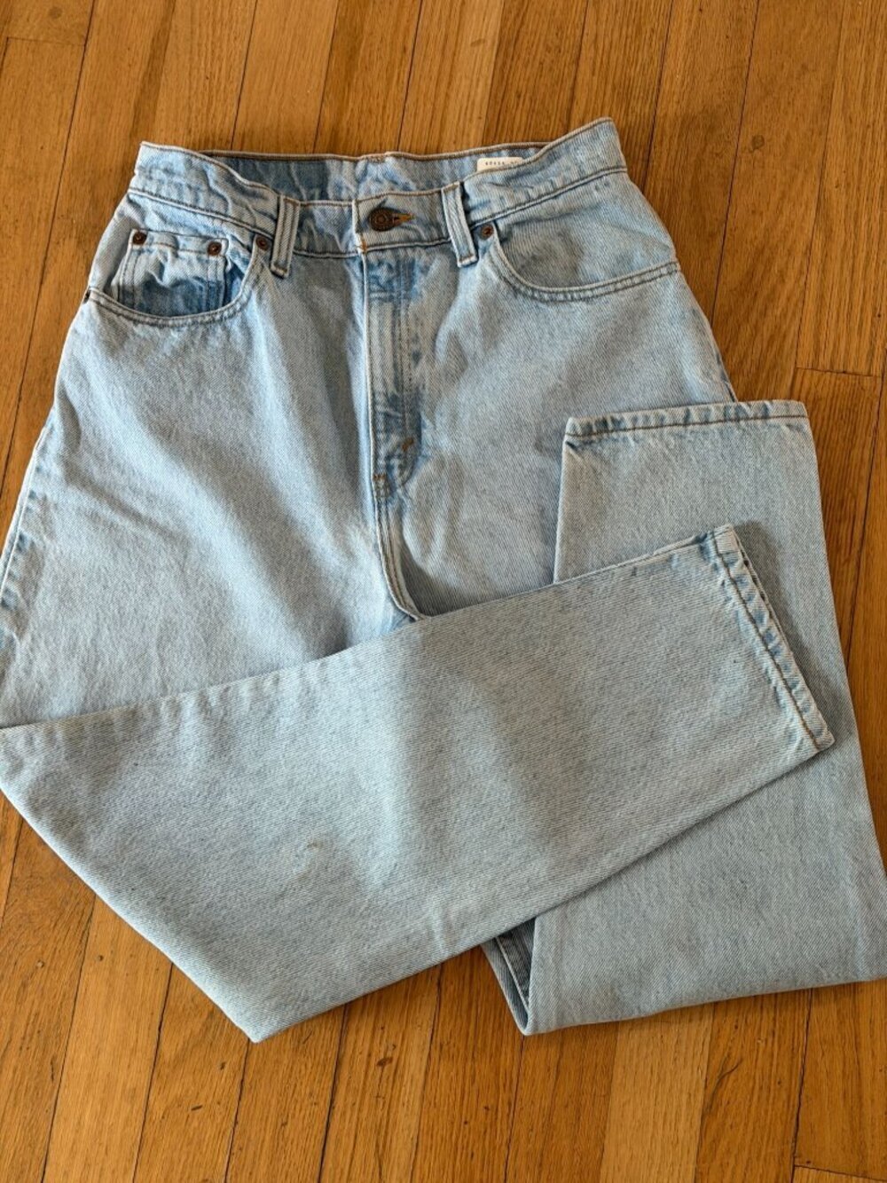 Vintage 90s Levi's 551 Relaxed Tapered High Rise Jeans 8 Short 100% Cotton USA